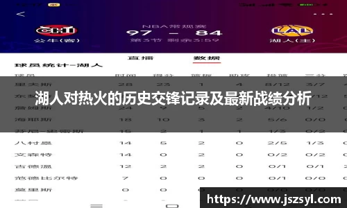 湖人对热火的历史交锋记录及最新战绩分析